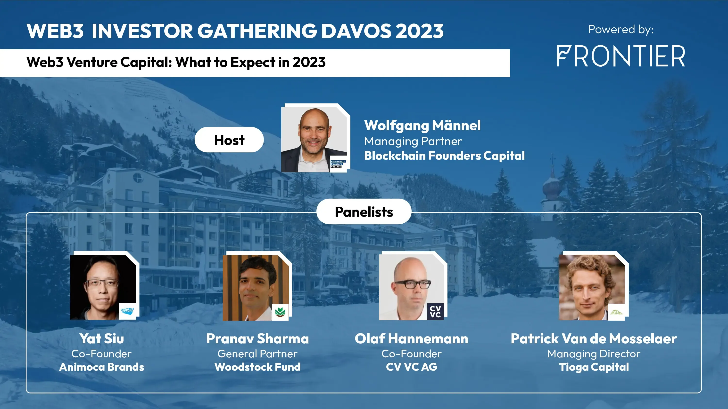 Davos 2023 Expert Panel on "What to expect of Web3 Venture Capital Investing in 2023?"