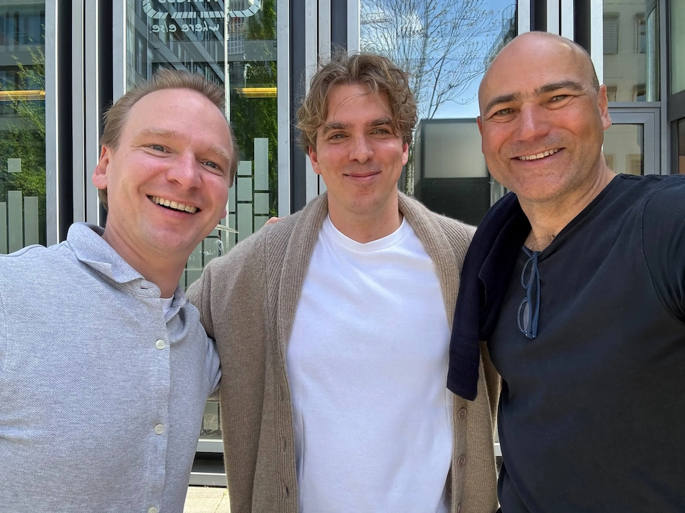 with Chris Garlich and Falk Schäfers, Heliad in Frankfurt