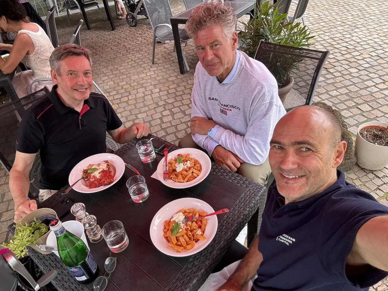 with Peter Cullom and Burkhard Bonsels