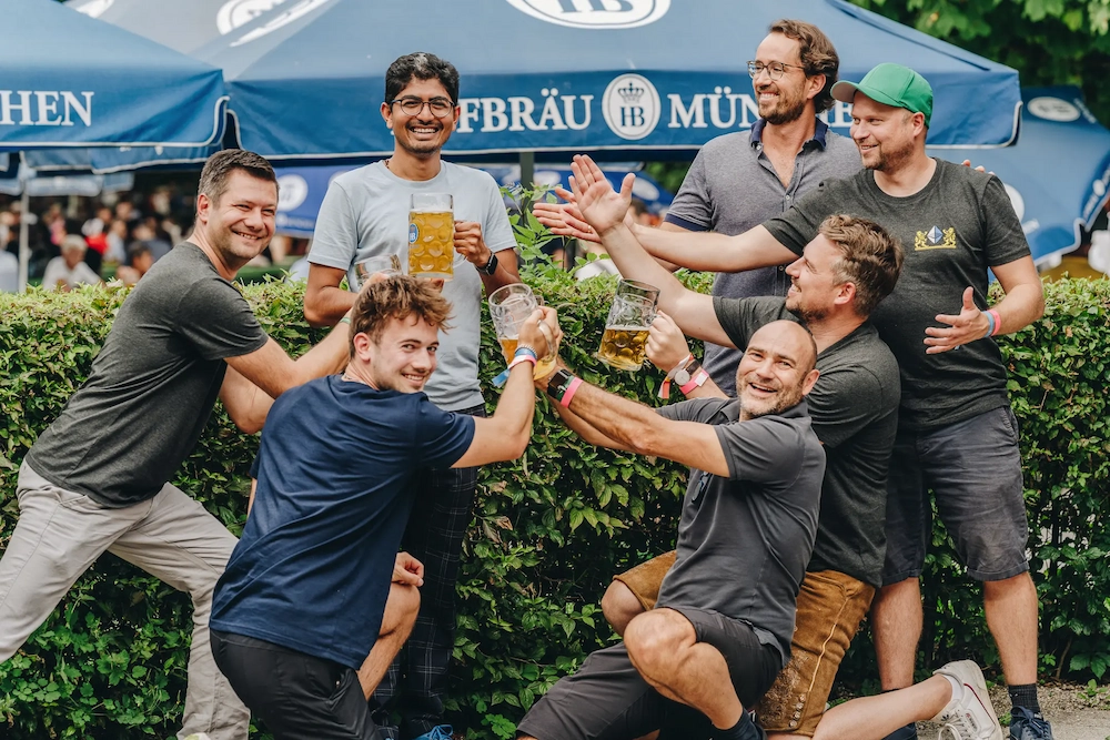Celebrating the ETH Munich success with Sagar Barvaliya