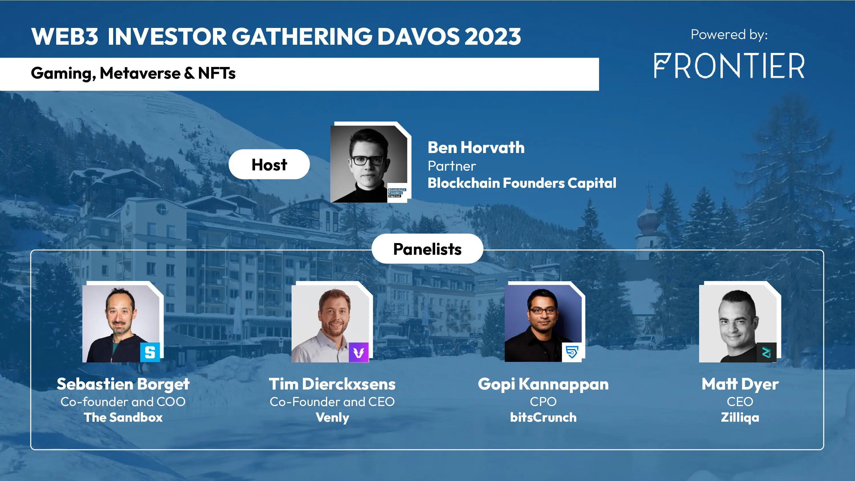 Davos 2023 Expert Panel on "Gaming, Metaverse & NFTs"
