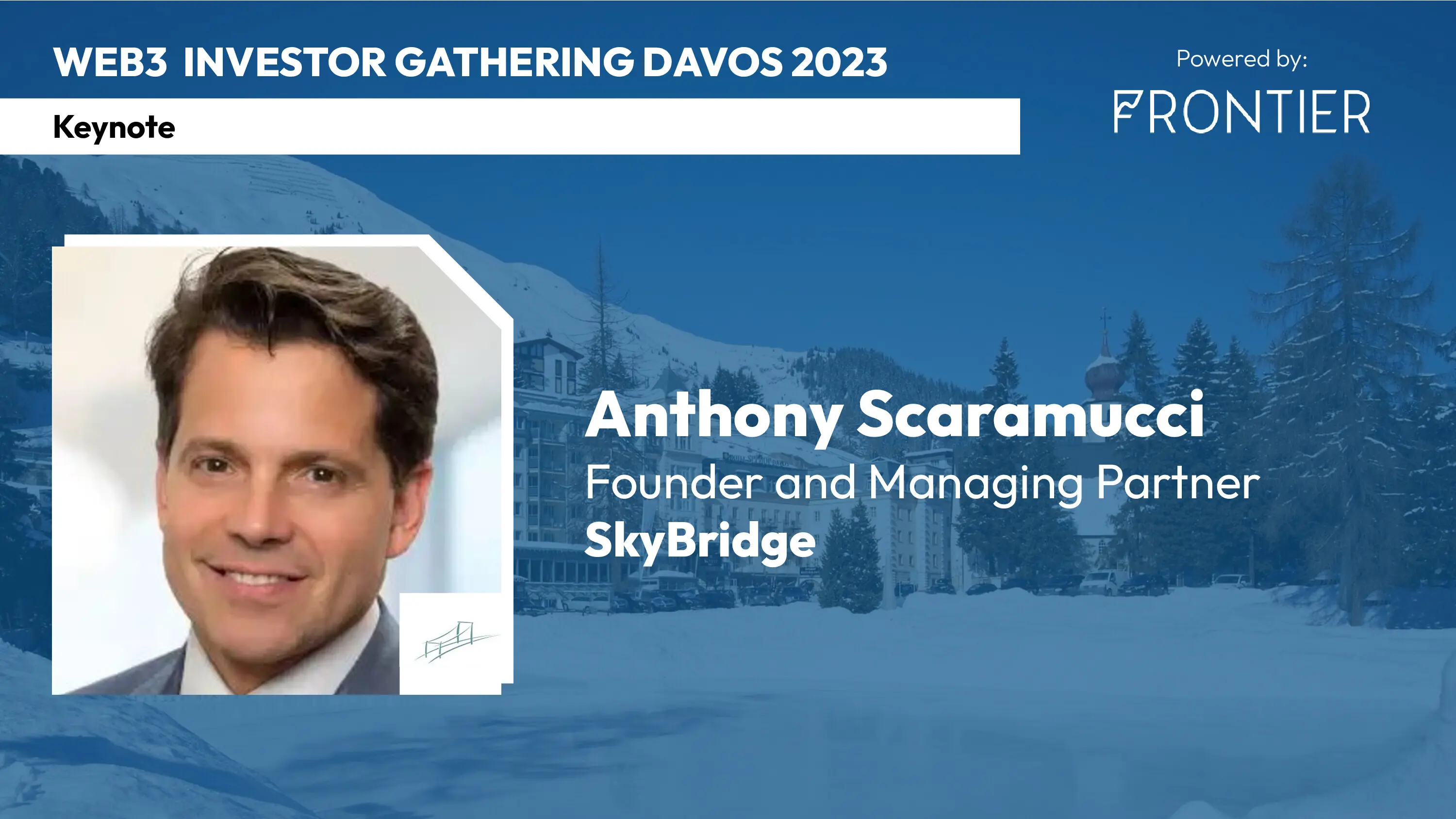 Keynote by Anthony Scaramucci at the Davos 2023 Web3 Investor Gathering