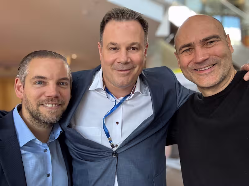 with Manuel Müller and Samir Zakaria at Frankfurter Finanzplaner Forum 2025