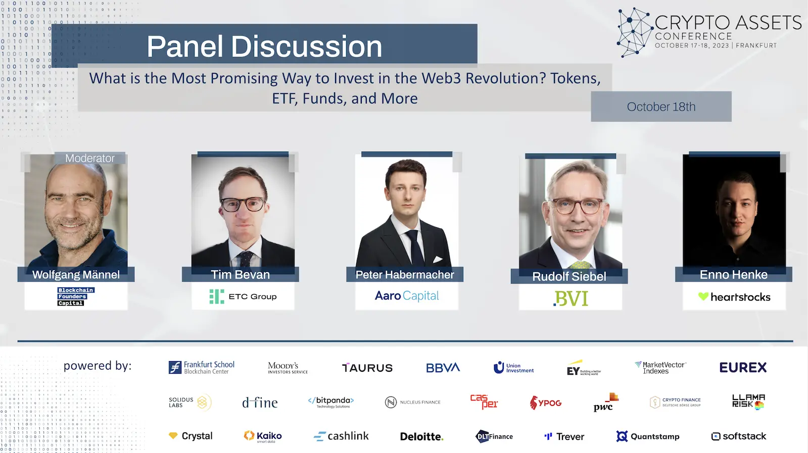 "What is the Most Promising Way to Invest in the Web3 Revolution?" - Panel at the CAC23B
