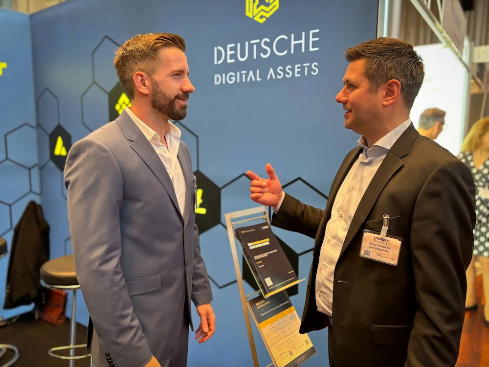 with Max Lautenschläger, MP of Deutsche Digital Assets at the Mannheim Fonds Kongress 2024