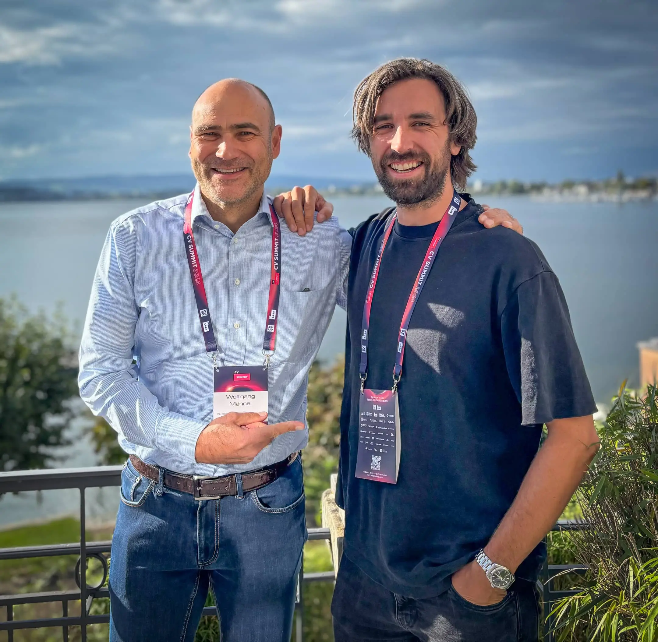 with Lukas Steiner, CEO and Co-Founder of Talentir, at CV VC Summit 2024 in Zug