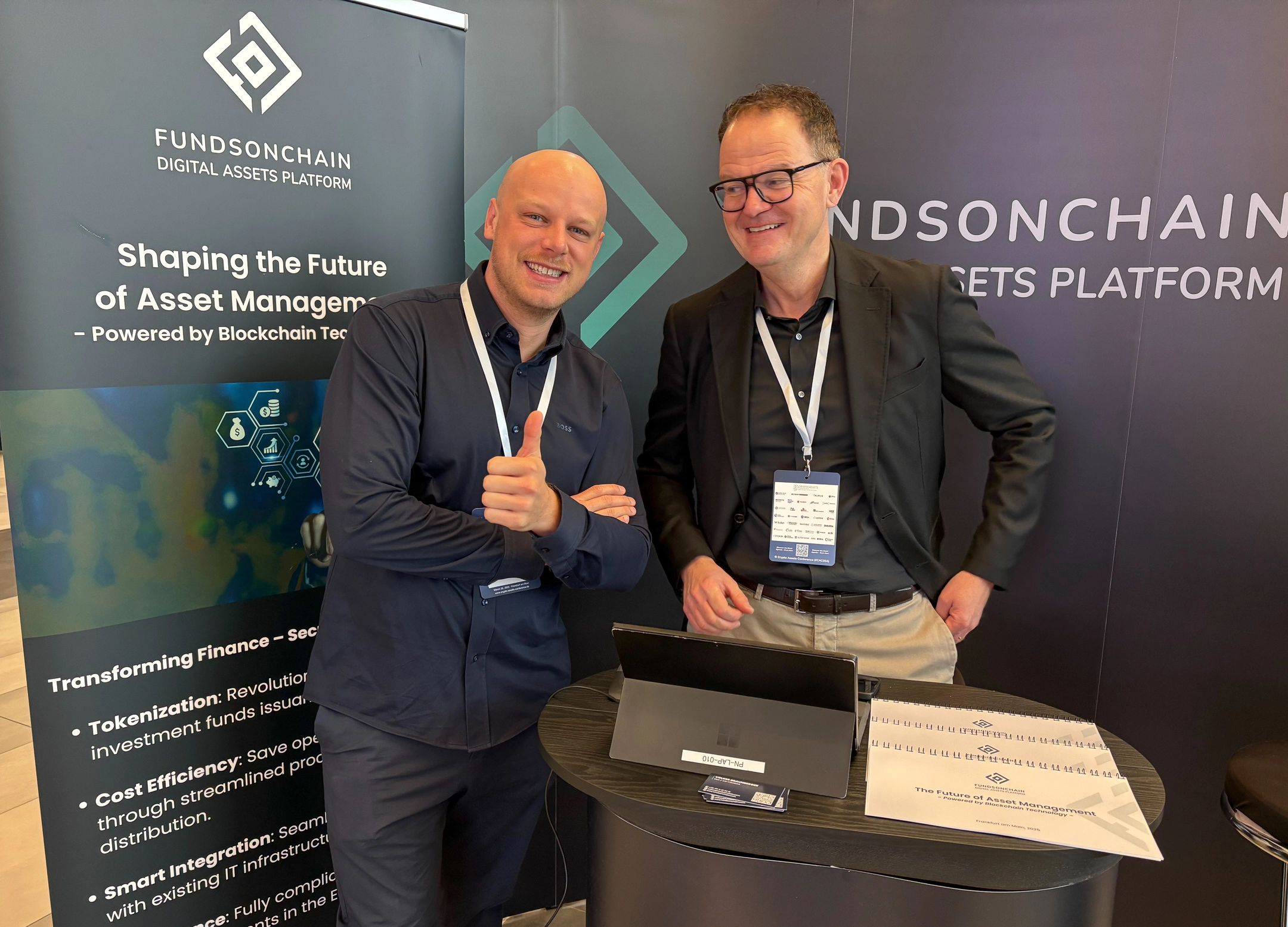 with Hans-Jürgen Griesbacher, Trever, and Volker Braunberger, Funds on Chain at CAC2025