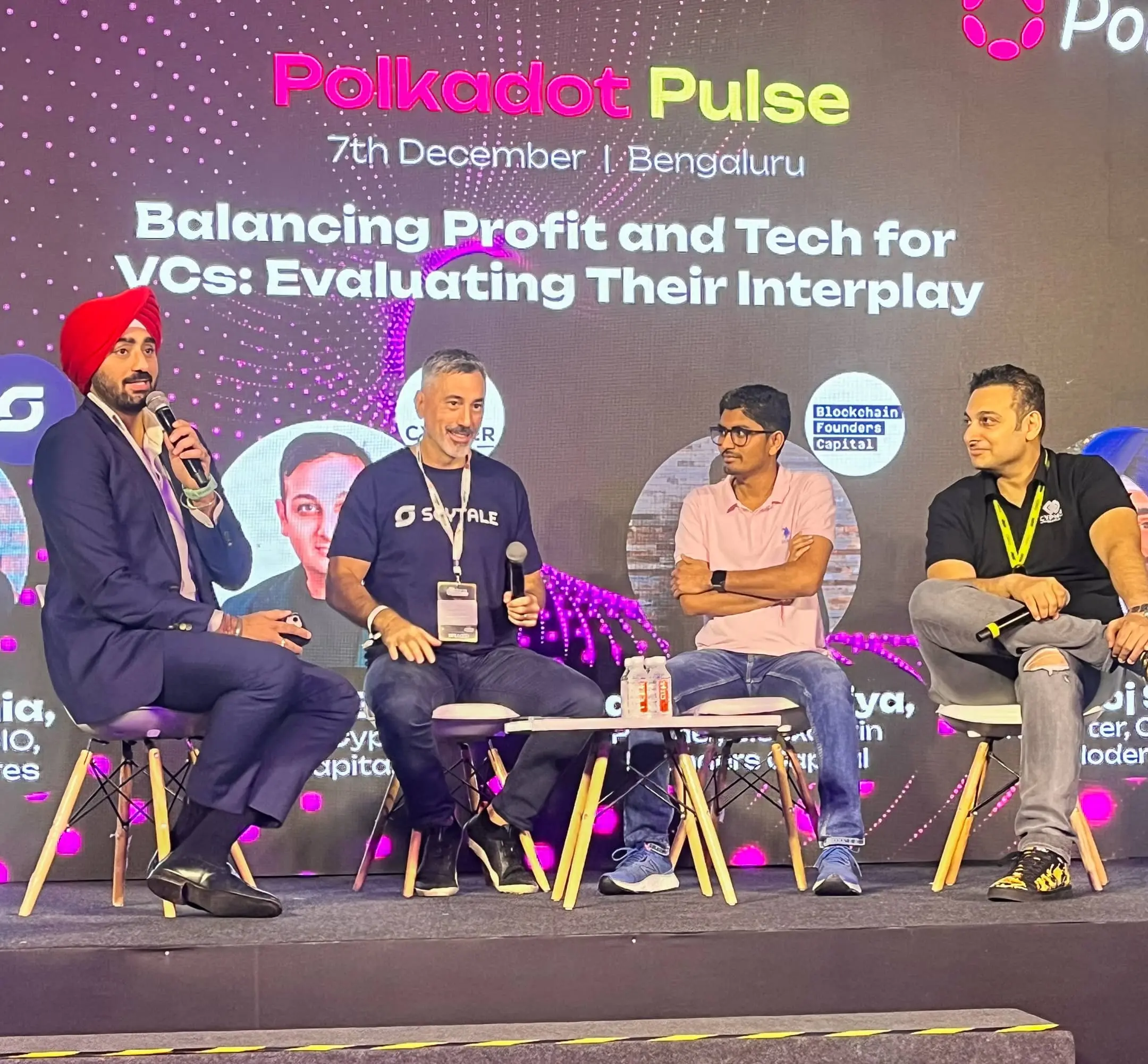 with Amitoj Singh (Coindesk), Mark Emanuel (Scytale), Vineet Budki (Cypher Capital)
