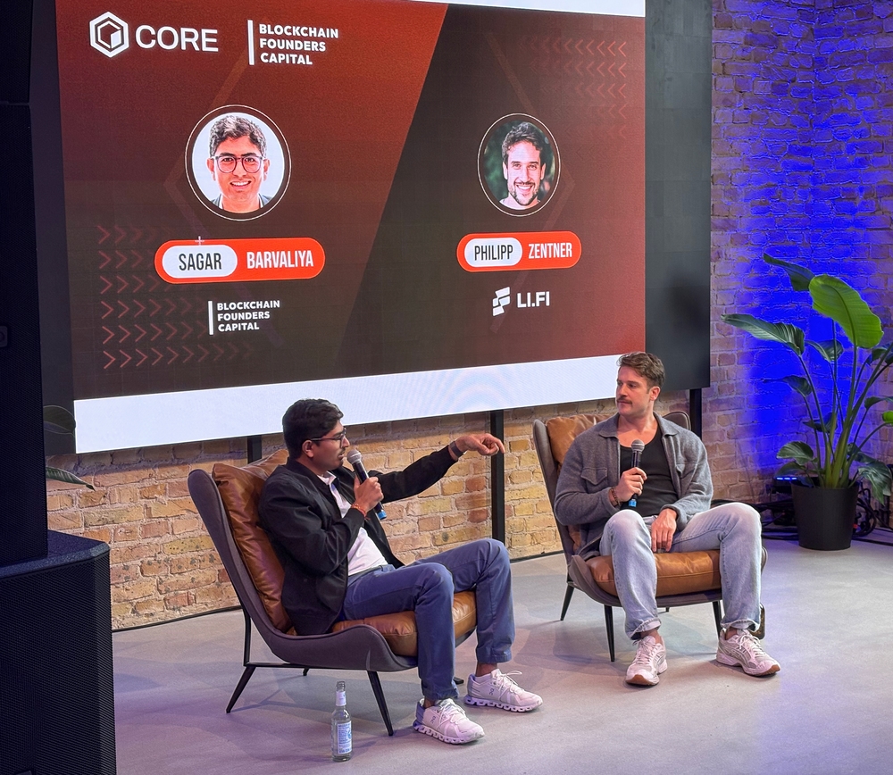 with Philipp Zentner, Founder and CEO of Li.Fi at Berlin Blockchain Week