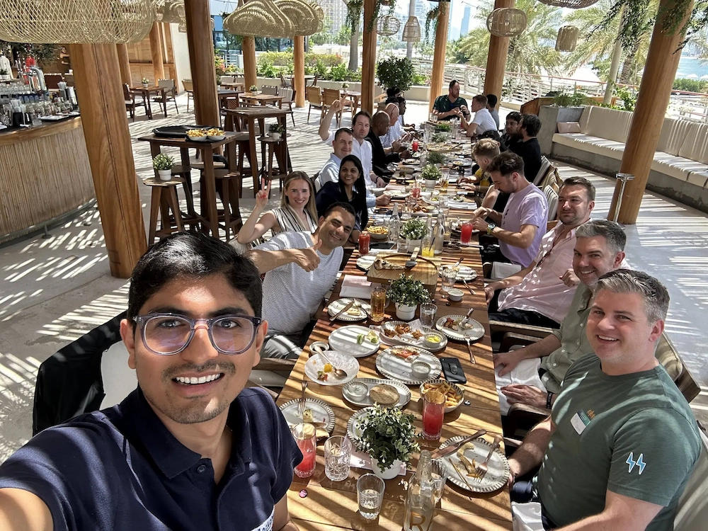 At the BFC & Friends brunch reception at Dubai Token2049