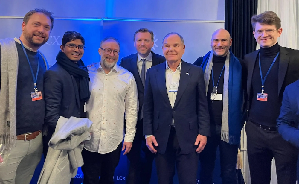 with Jimmy Wales, founder of Wikipedia and Don Tapscott, bestselling author