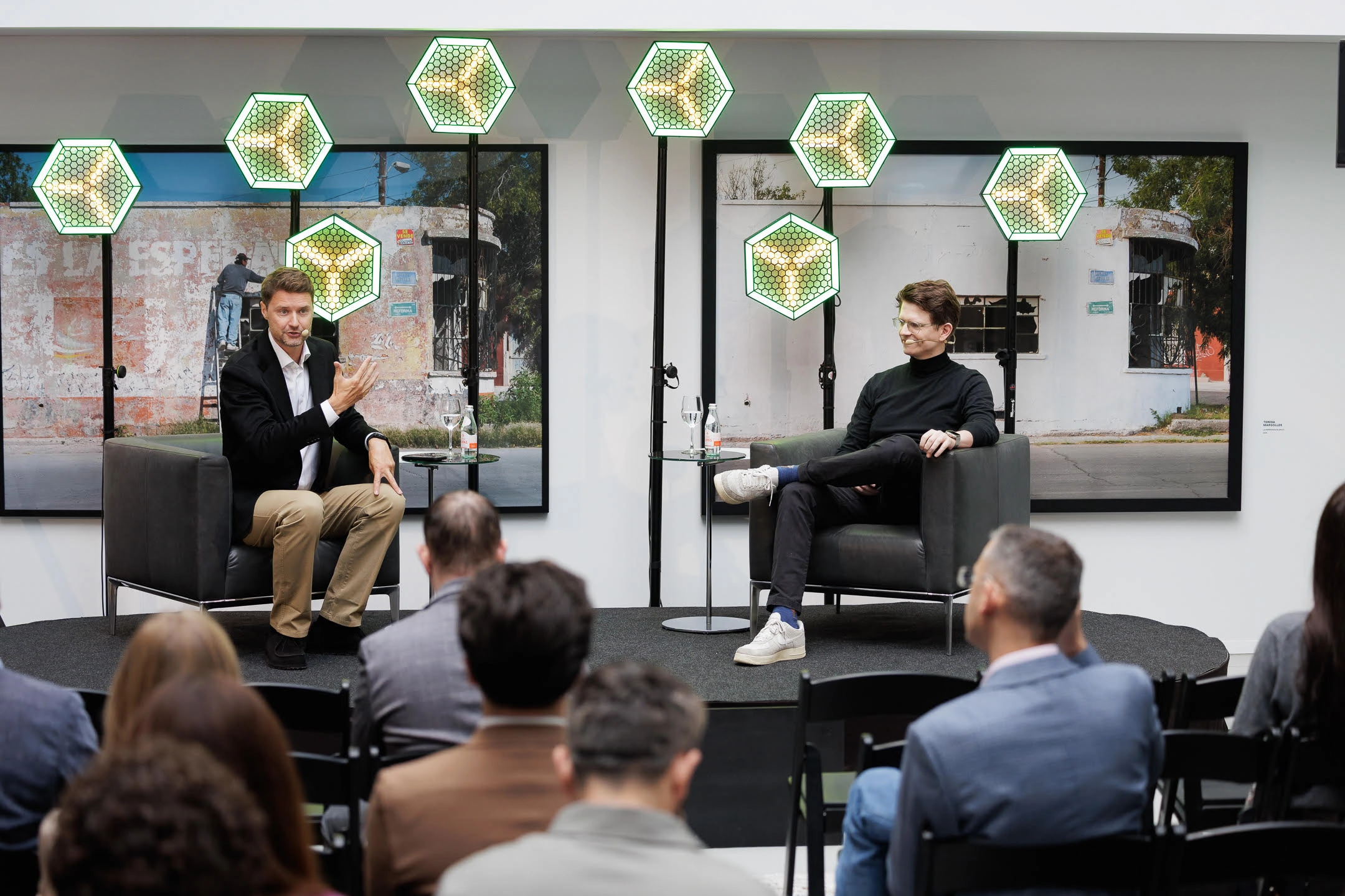 with Mykolas Majauskas, Senior Director of Policy at Bybit event in Vilnius, Lithuania