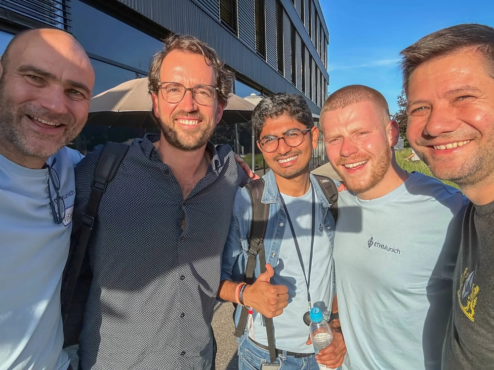with Bernhard Neumann, Philipp Sandor and Marcello Uhlmann at ETH Munich 2023