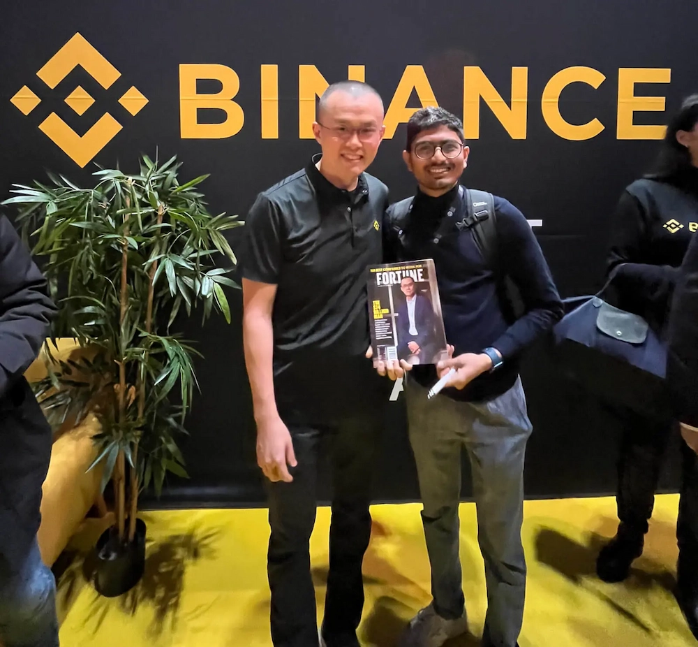 with Changpeng Zhao CZ, Founder of Binance