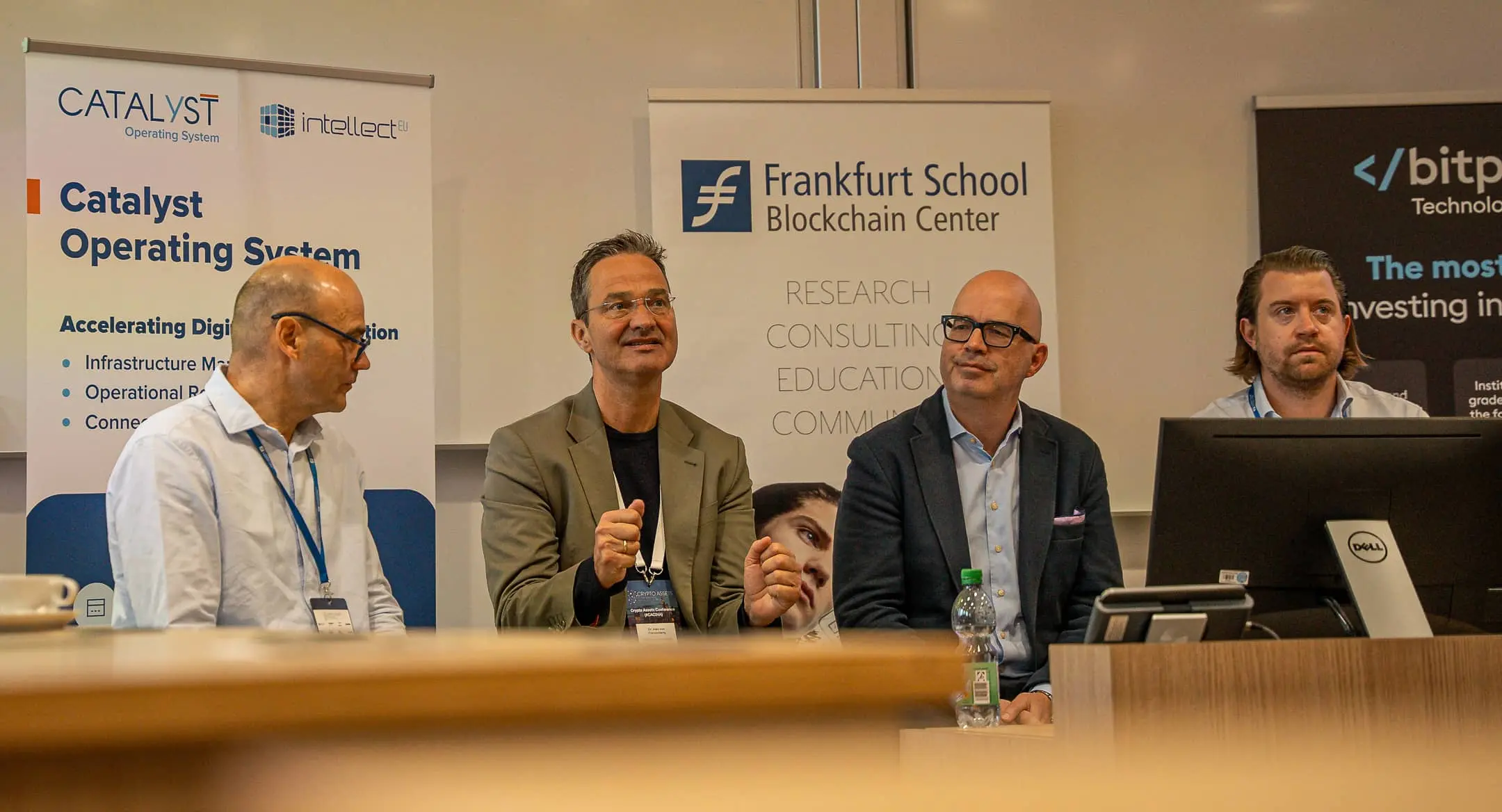 with VC colleagues Alex, Olaf and Dominic at the CAC24A at Frankfurt School