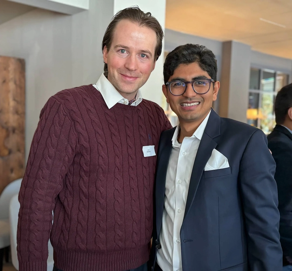 with Luis Schliesske, Founder of Gelato Network at Hotel Seehof in Davos