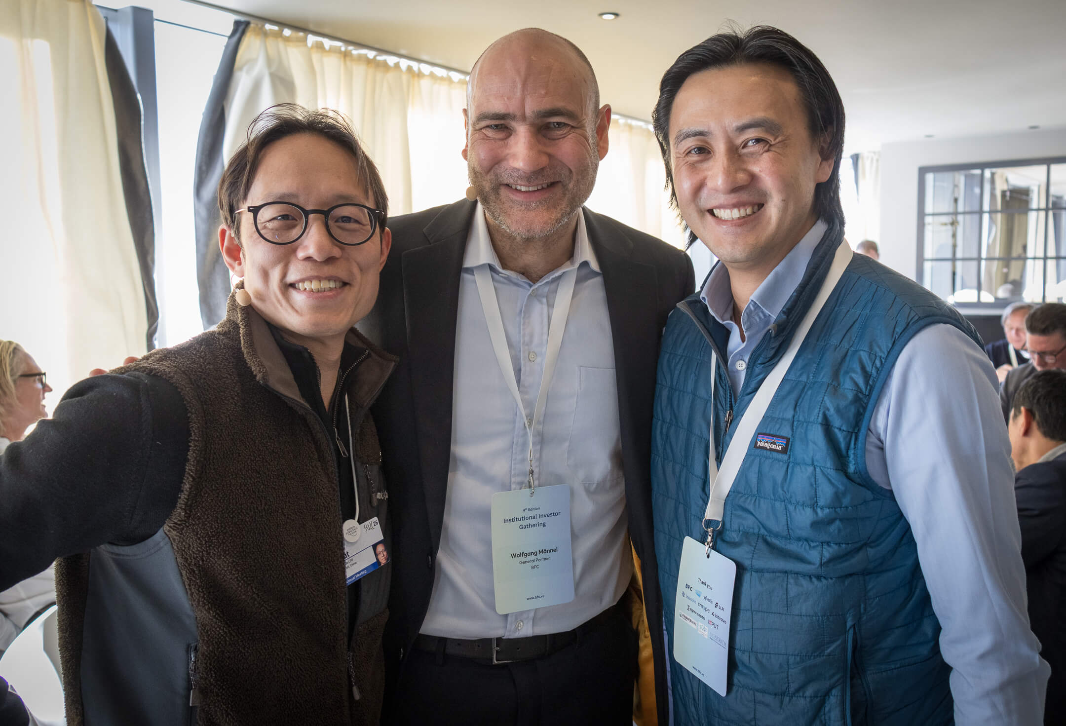 with Yat Siu and Stefan Taing at Davos 2026