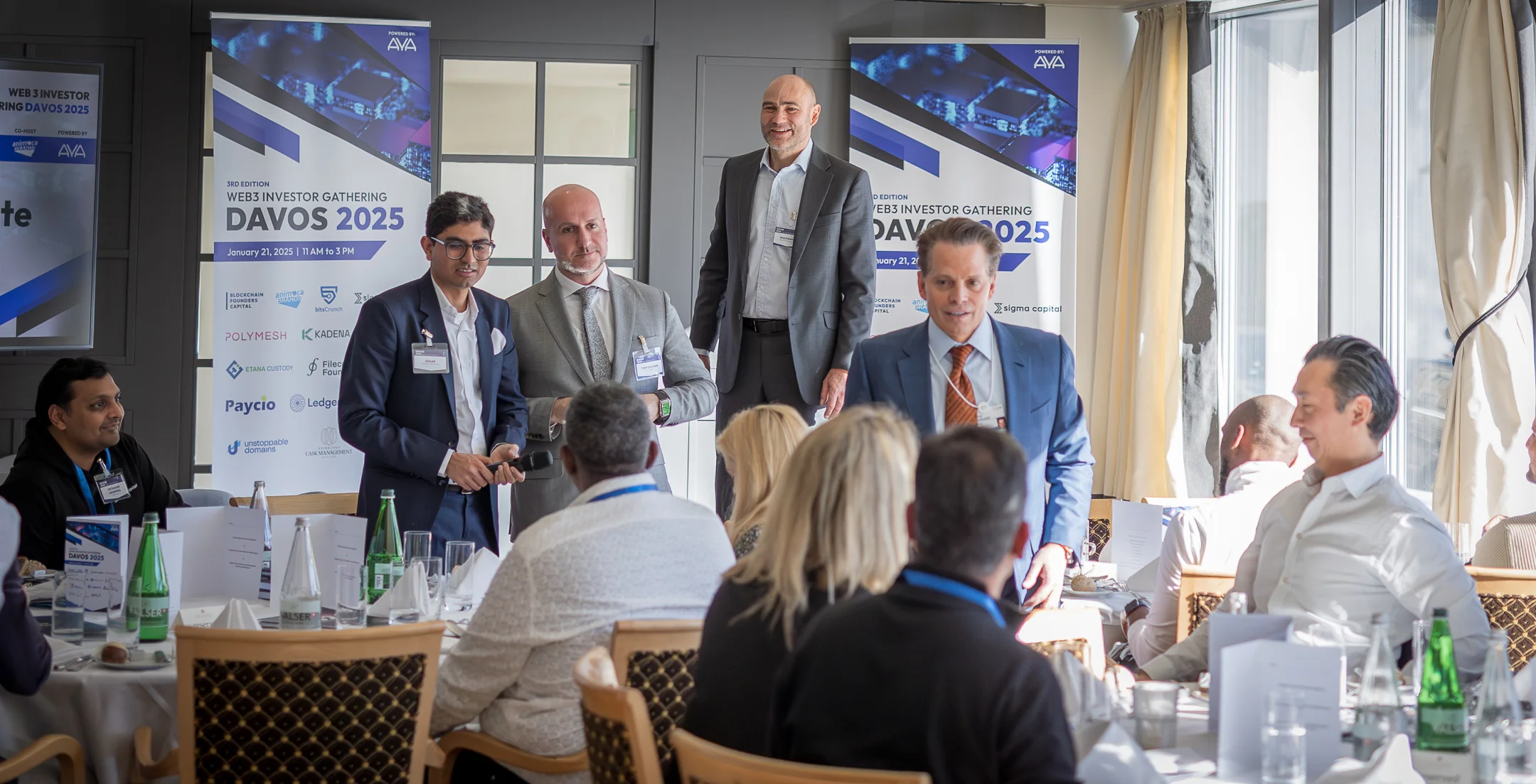 with Tony Dagher and Anthony Scaramucci at Davos 2025