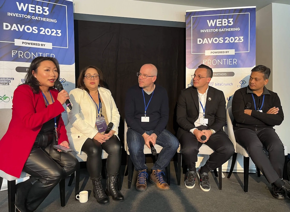 with our regulation panelists at the Web3 Investor Gathering in Davos